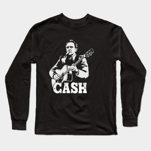 The Guitarist Johnny Cash Long Sleeve T-Shirt